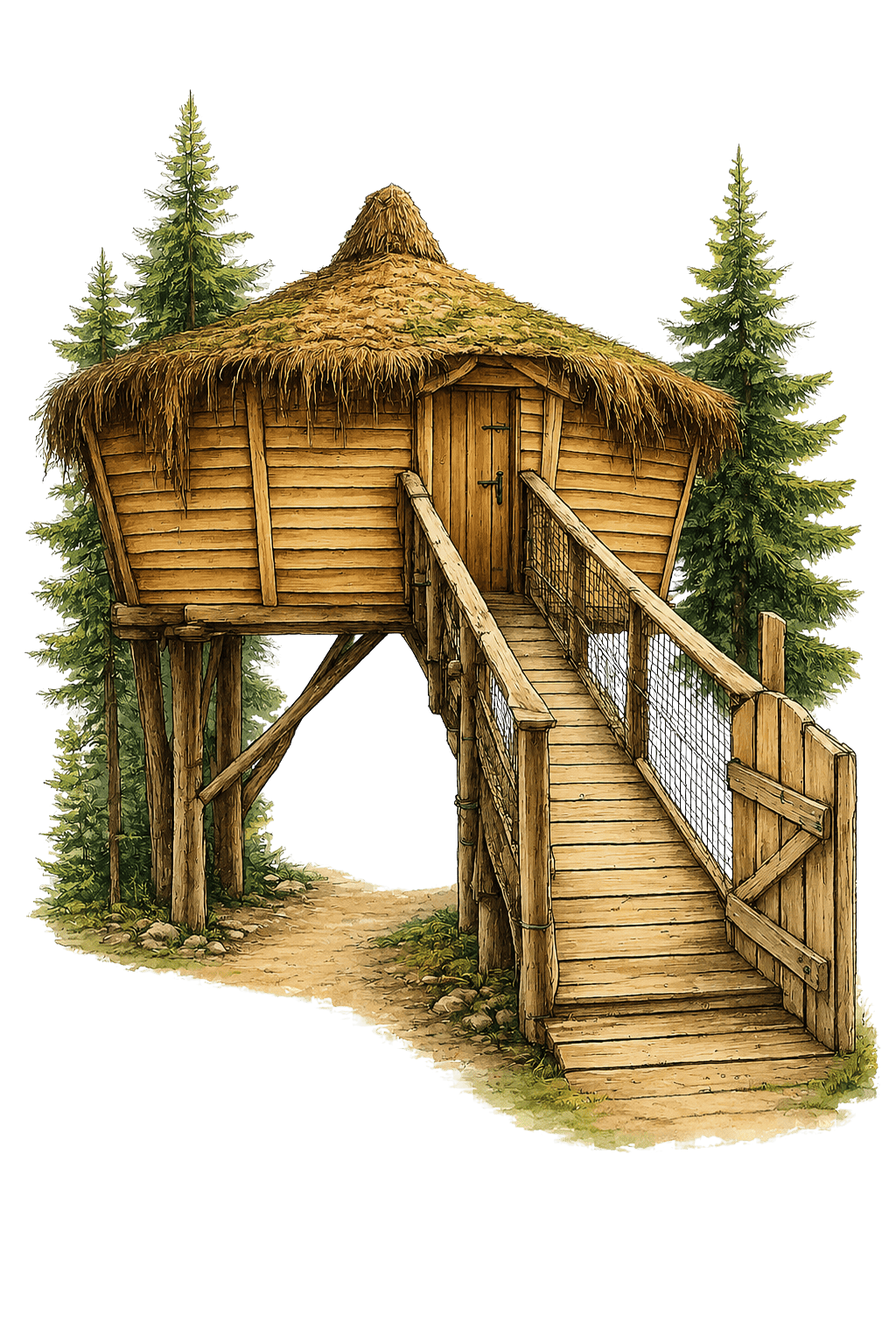 Cabane en bois du Domaine Vallée de l’Ance dans les arbres Cabane en bois du Domaine Vallée de l’Ance dans les arbres